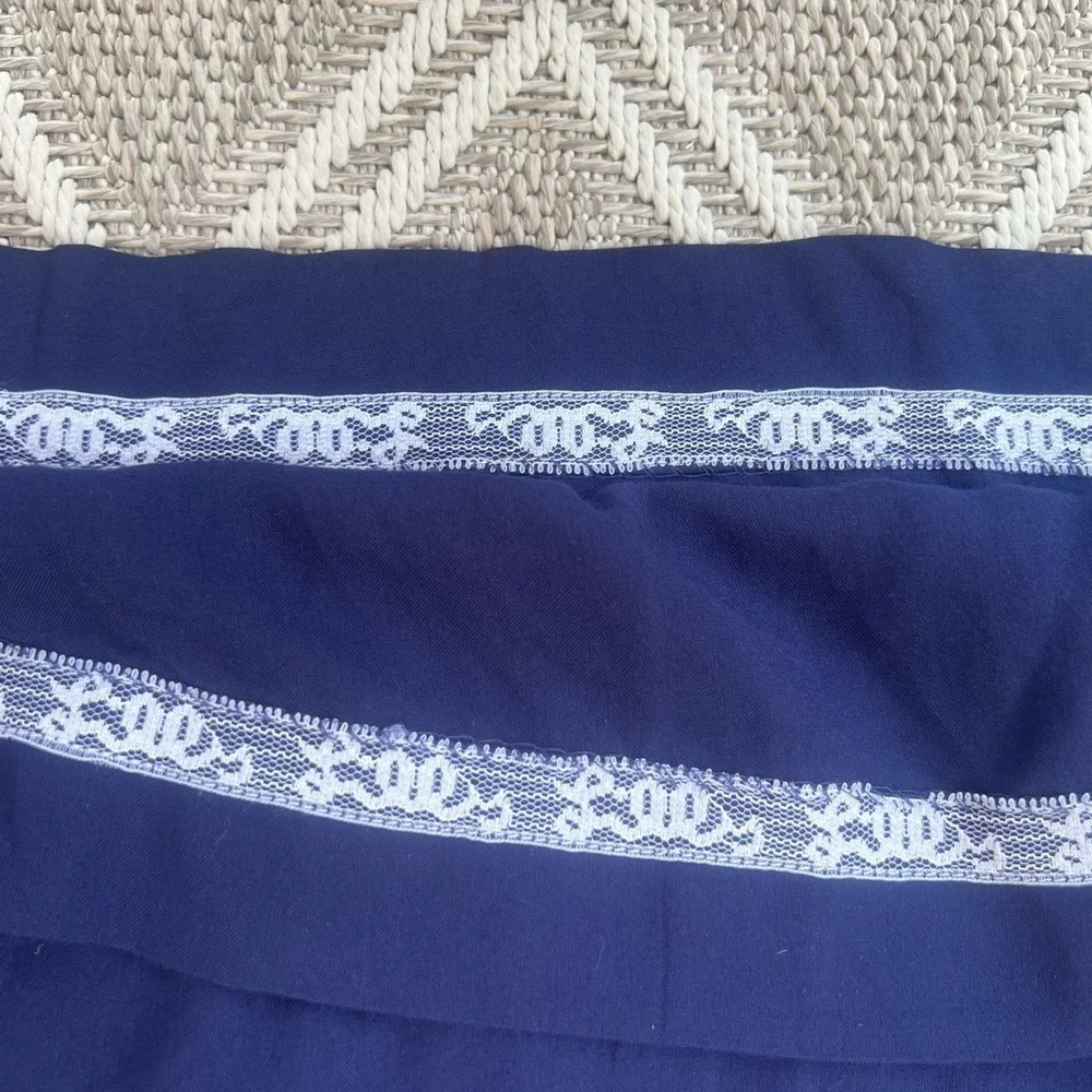 Lilly Pulitzer Sarah True Navy Beaded Embellished Tunic 3/4 Sleeve Dress. - Picture 10 of 11